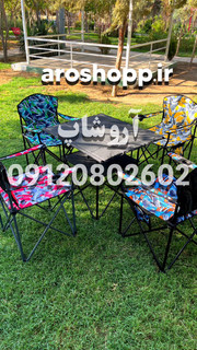 میز و صندلی کمپینگ مجموعه ۵ عددی مشکی